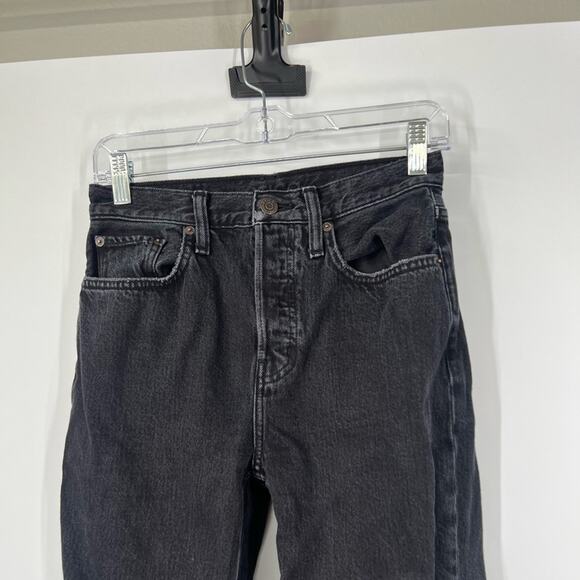 Etica Black Tyler Vintage Straight Jeans Button Fly - Picture 3 of 10